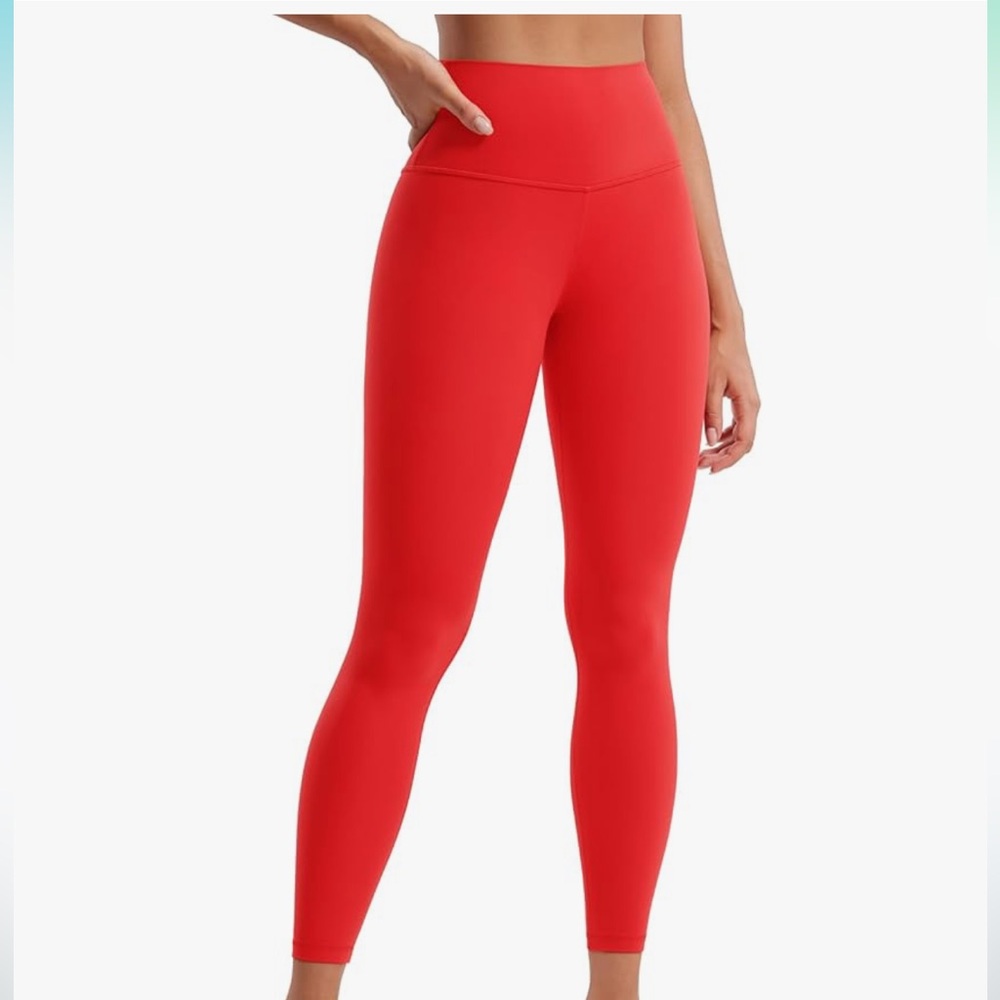CRZ YOGA Red Workout Leggings Size XS NWT